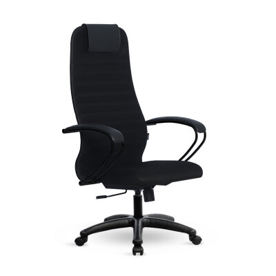 Кресло Metta S-BP 10 черный, сетка/ткань, крестовина пластик Pl