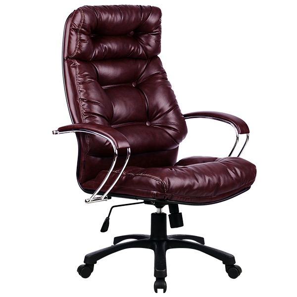 Кресло Metta LK-14 PL 722 кожа New-Leather бордовый