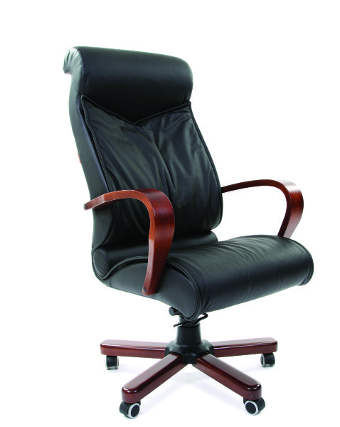 Офисное кресло CHAIRMAN 420 WD кожа черная