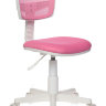 Кресло детское Бюрократ CH-W299/PK/TW-13A спинка сетка розовый TW-06A TW-13A (пластик белый)