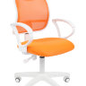 Офисное кресло CHAIRMAN 450 LT белый пластик TW-16/TW-66 оранжевый