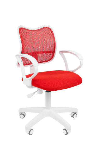 Офисное кресло CHAIRMAN 450 LT белый пластик TW-19/TW-69 красный