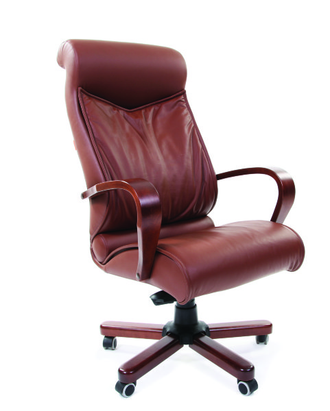 Офисное кресло CHAIRMAN 420 WD кожа коричневая