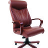 Офисное кресло CHAIRMAN 420 WD кожа коричневая
