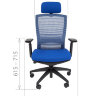 Офисное кресло CHAIRMAN 285 синий
