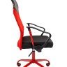Офисное кресло CHAIRMAN 610 CMet ткань 15-21 черный + TW красный /CMet