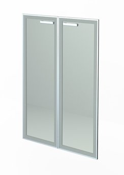 Комплект дверей стеклянных в алюм. раме АРГЕНТУМ НТ-601.2 СТЛ