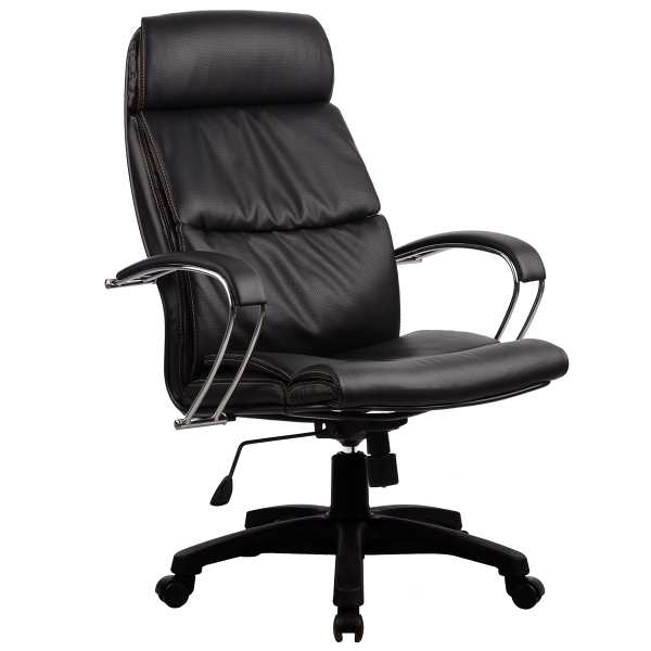 Кресло Metta LK-15 PL 721 кожа New-Leather черный