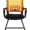 Кресло Бюрократ CH-695N-AV/OR/TW-11 на полозьях оранжевый TW-38-3 сиденье черный TW-11