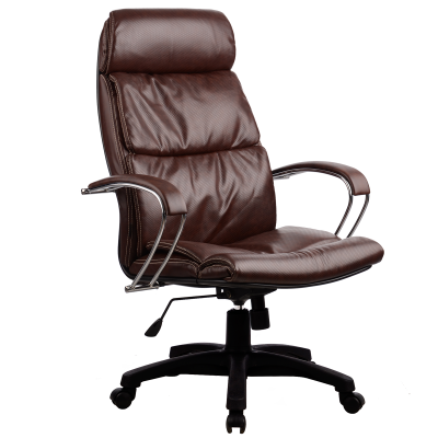 Кресло Metta LK-15 PL 723 кожа New-Leather коричневый
