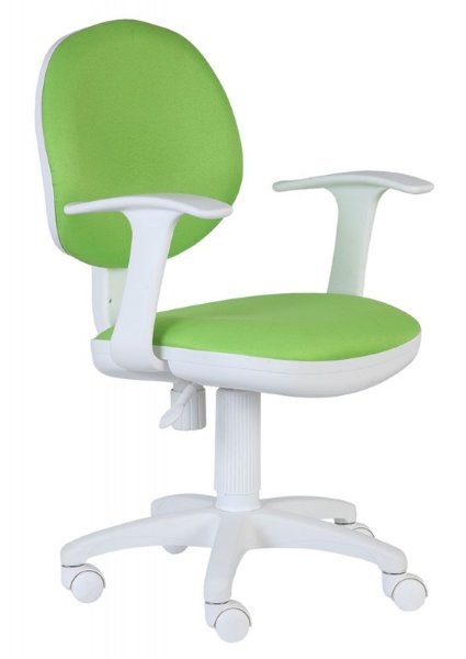 Кресло детское Бюрократ  CH-W356AXSN/15-118 салатовый 15-118 ткань (пластик белый)