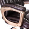 Кресло руководителя Бюрократ T-9914/BROWN коричневый рец.кожа/кожзам