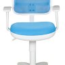 Детское кресло Бюрократ CH-W797/LB/TW-55 спинка св.голубой TW-31 сиденье св.голубой TW-55 (белый пластик)