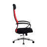 Кресло Metta SU-1-BP Комплект 11 красный, сетка/ткань, крестовина хром Ch-2