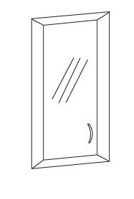 Дверь (правая) Приоритет К-979 (356х20х1165)