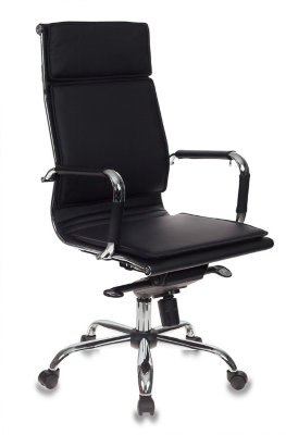 Кресло руководителя Бюрократ СН-993MB/BLACK черный искусственная кожа крестовина хром