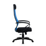 Кресло Metta SU-1-BP Комплект 11 синий, сетка/ткань, крестовина пластик Pl