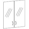Комплект дверей стеклянных Приоритет К-983 (712х4х1167)