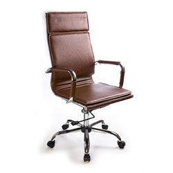Кресло руководителя Бюрократ CH-993/brown коричневый искусственная кожа крестовина хром