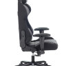 Кресло игровое Бюрократ 771N/GREY-BL две подушки серый с черными вставками крестовина металл