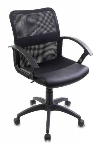 Кресло Бюрократ CH-590/BLACK спинка сетка черный сиденье черный искусственная кожа