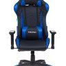 Кресло игровое Бюрократ CH-778/BL+BLUE две подушки черный/синий искусственная кожа