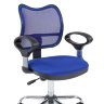 Офисное кресло CHAIRMAN 450 хром, ткань TW-10/TW-05 синий