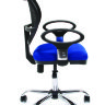 Офисное кресло CHAIRMAN 450 хром, ткань TW-10/TW-05 синий