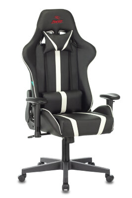 Кресло игровое Бюрократ VIKING ZOMBIE A4 WH черный/белый искусственная кожа