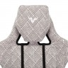 Кресло игровое Бюрократ VIKING LOFT R серый Loft ромбик с подголов. крестовина металл
