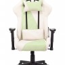 Кресло игровое Бюрократ VIKING X Fabric белый/зеленый с подголов. крестовина пластик (VIKING X GREEN)
