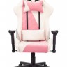 Кресло игровое Бюрократ VIKING X Fabric белый/розовый с подголов. крестовина пластик (VIKING X PINK)
